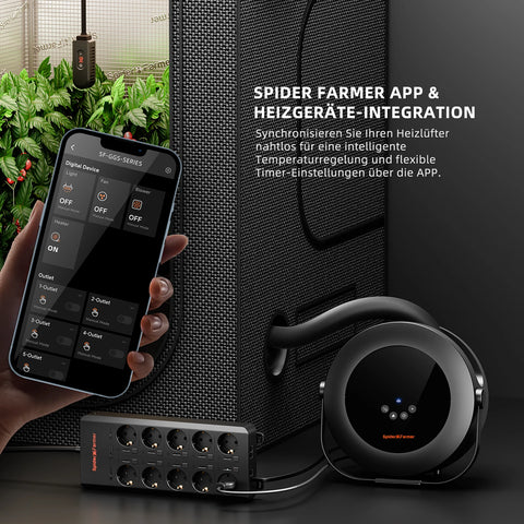 Spider Farmer 540W Grow Tent Heater - Growzelt Heizung