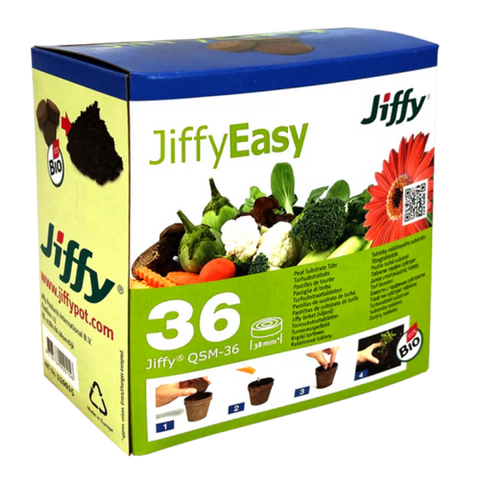 Jiffy Torfquelltabs (36 Tabs / Packung)