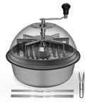 AC Infinity Bowl-Trimmer AC-BTA19 (Ø 49 cm) mit Sichthaube, Handkurbel, glatter und gezahnter Klinge und Schere