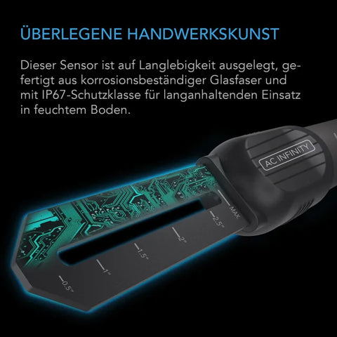 Sensorspitze des AC Infinity Bodensensors aus korrosionsbeständiger Glasfaser, IP67