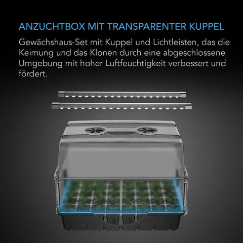 AC Infinity Stecklings-Gewächshaus, Höhenerweiterung, LED-Leiste, 5 x 8 Anzuchtschale