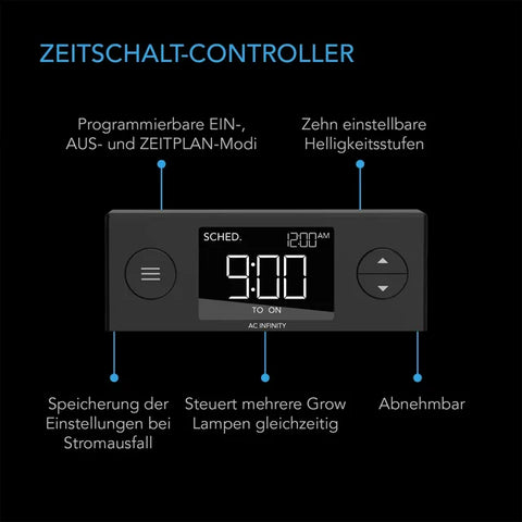 AC Infinity Stecklings-Gewächshaus mit Höhenverlängerung, mit Samsung LM301H EVO LED-Beleuchtung, Heizmatte 5x8-Tablett