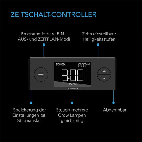 AC Infinity Stecklings-Gewächshaus, Höhenerweiterung, LED-Leiste, 5 x 8 Anzuchtschale