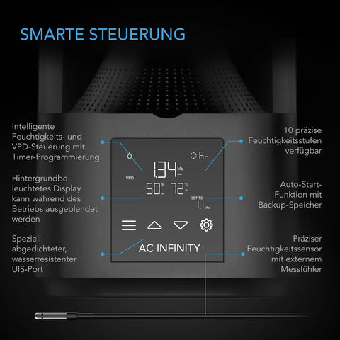 AC Infinity Cloudforge T3 Luftbefeuchter für Pflanzen – 4,5 L, 240 ml/h