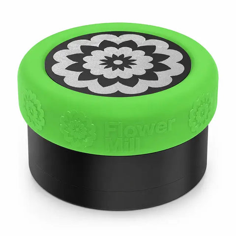 Flower Mill 3.5" Silicone Mill Grip Neon Green
